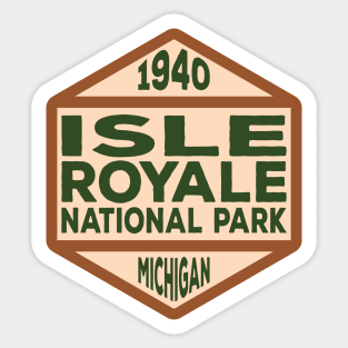 Isle Royale National Park badge Sticker